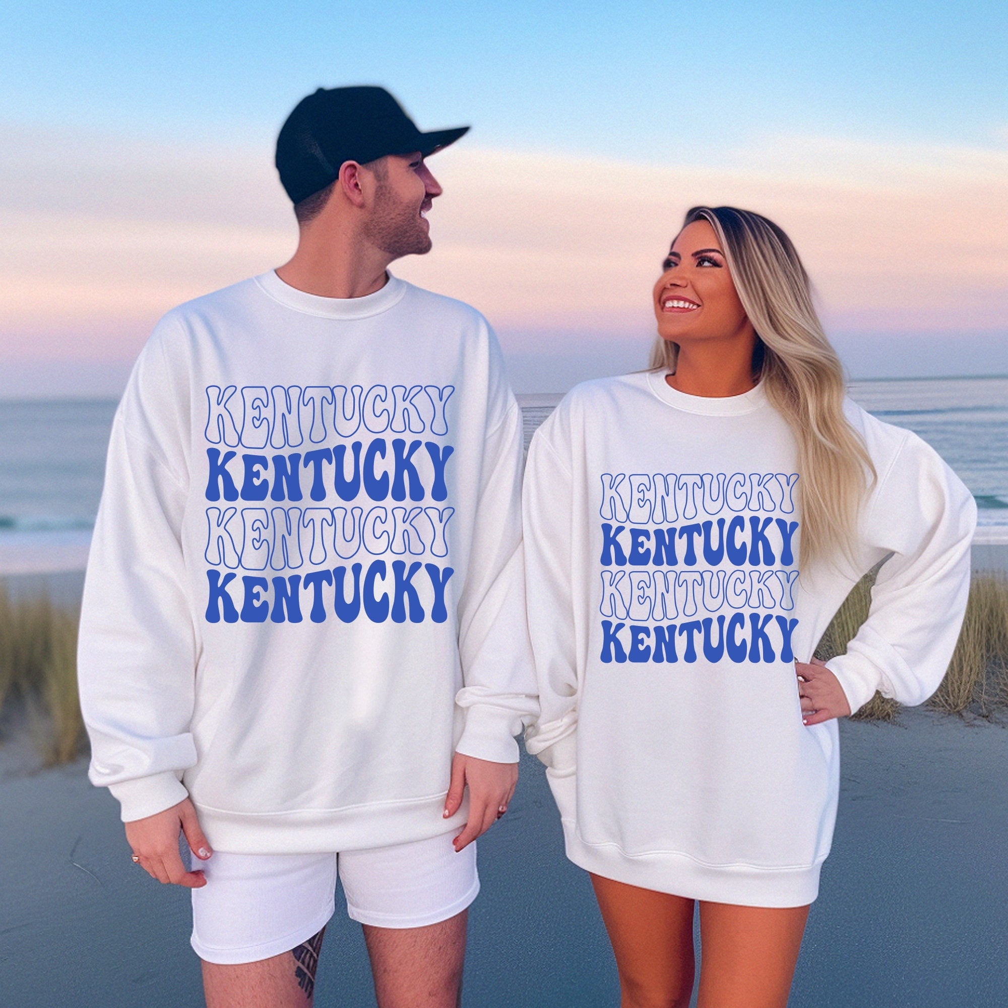 Kentucky Football Sweatshirt, Wildcats Sweatshirt Vintage College Sweatshirt KY Basketball Clothing University Retro Game Day Apparel