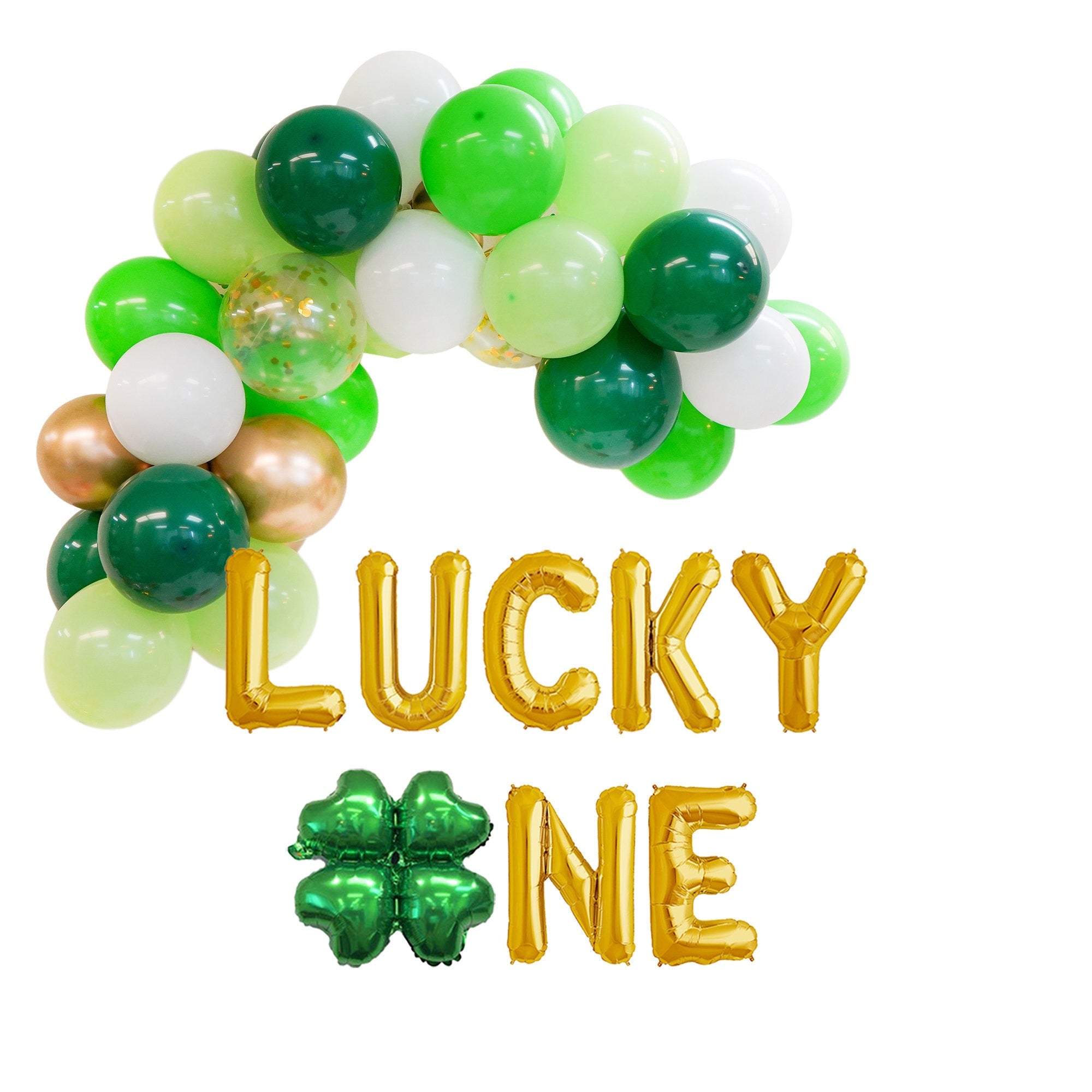 Lucky One St Patricks Day Birthday Party Balloon Decorations | 1st Birthday Party St Patricks Day | First 1st Birthday Decor St Patricks Day