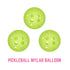 Pickleball Round Mylar Balloons 3 pcs 18 inch, in my pickleball era, pickleball party decorations, gift for pickleball friend
