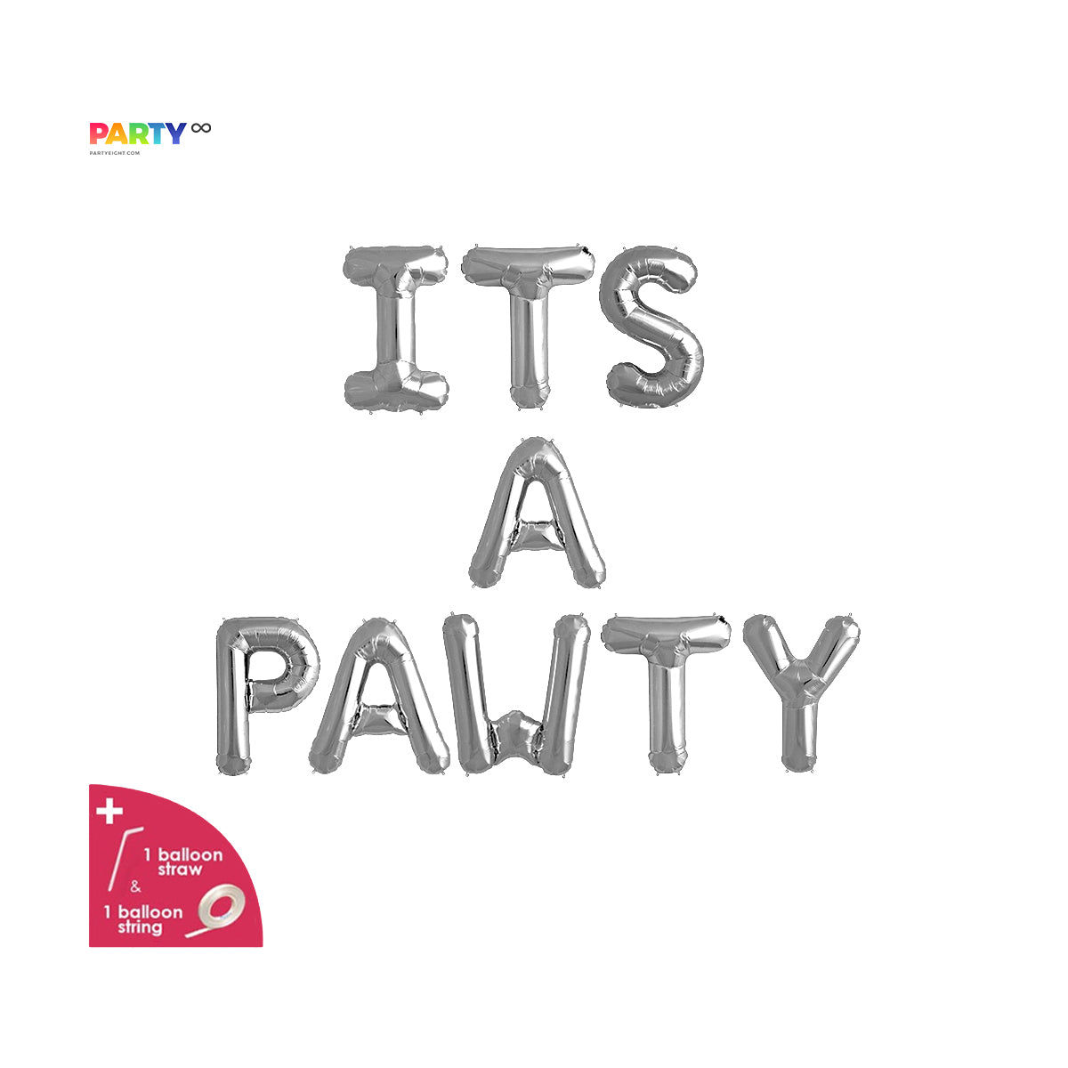 Its a Pawty Balloon Banner