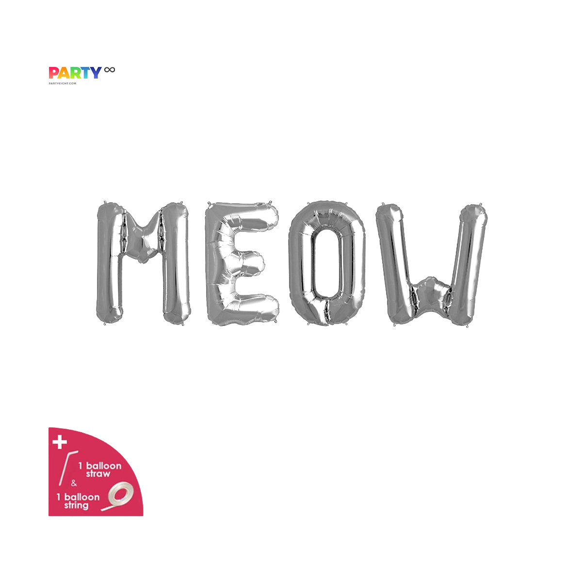 Meow Balloon Banner