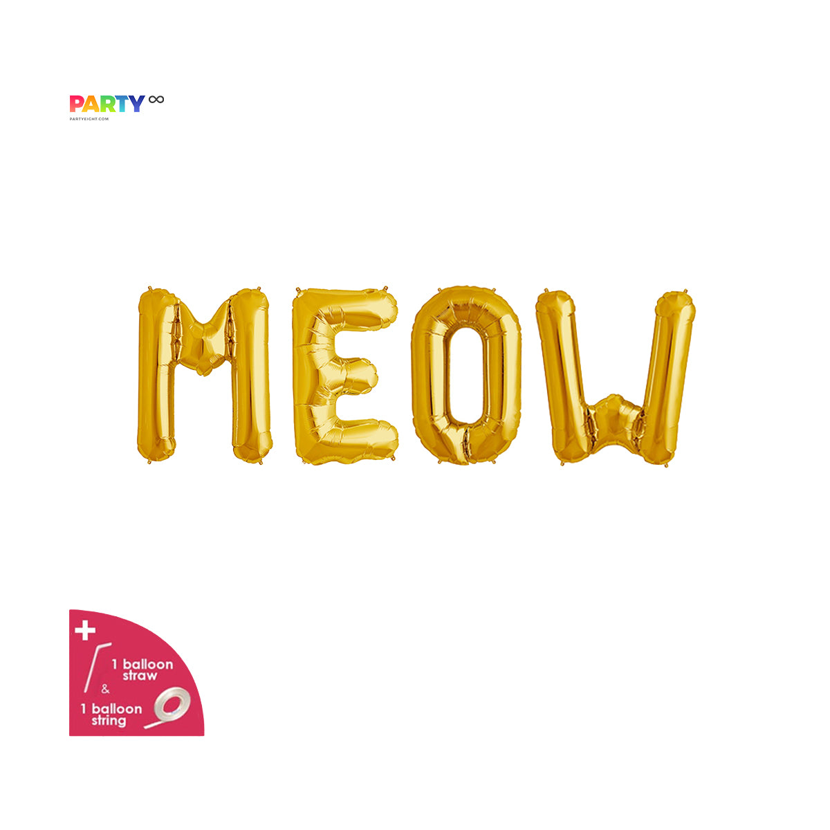 Meow Balloon Banner